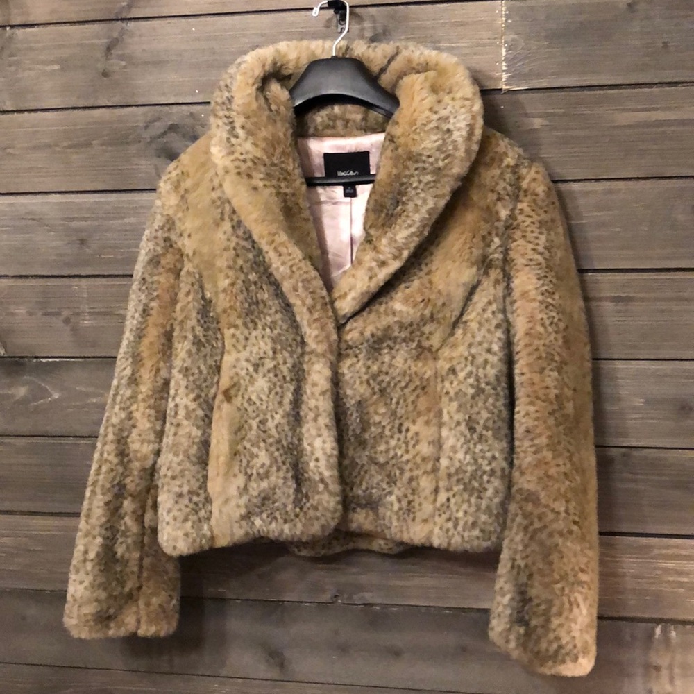 Mossimo- Beige Faux Fur Jacket